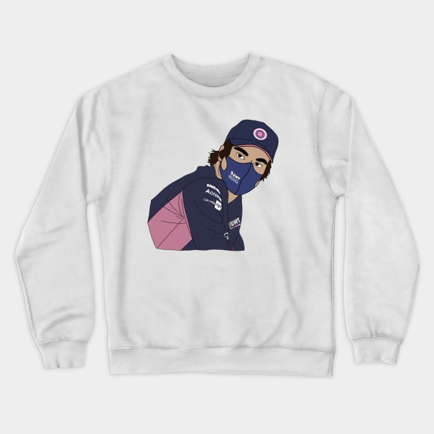 Lance Stroll Headshot Crewneck Sweatshirt by crashstappen